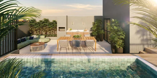 Terraco piscina privativa area gourmet