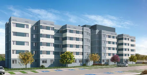 Fachada render edificio residencial externo