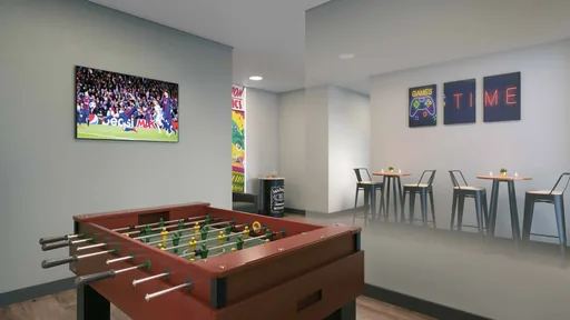 Sala jogos pebolim area lazer