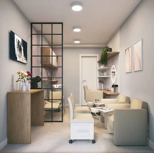 Salao beleza amenidade render interior