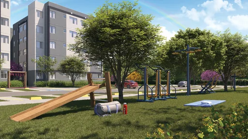 Area lazer playground academia ao ar livre