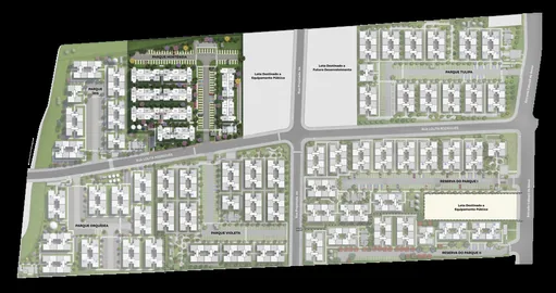 Implantacao geral condominio loteamento