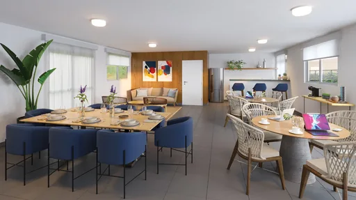 Salao de festas area comum render