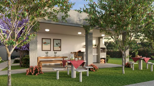 Area churrasco espaco gourmet externo