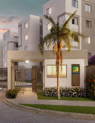 Render fachada entrada condominio valencia