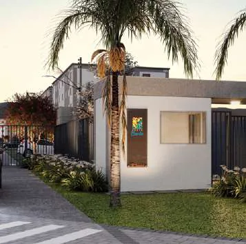 Render guarita entrada condominio