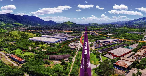 Vista aerea av brasil localizacao empreendimento