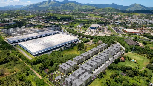 Vista aerea empreendimento contexto urbano