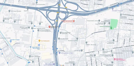 Mapa localizacao duque de caxias entorno