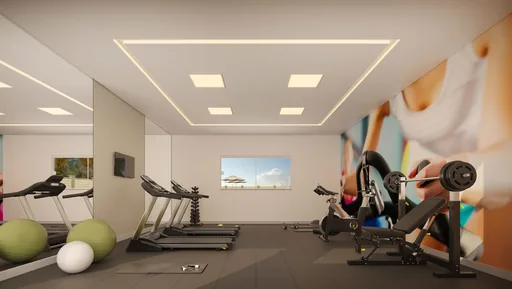 Render academia fitness amenidade