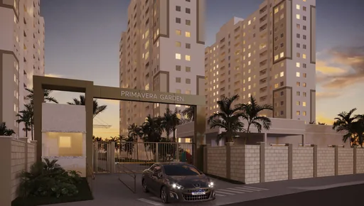 Render fachada entrada portaria primavera garden