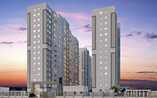 Fachada render primor carioca torres entardecer