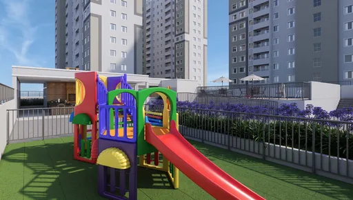 Playground area condominio render