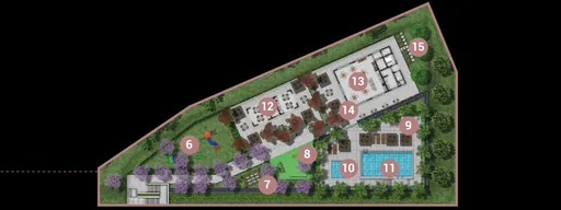 Implantacao condominio areas lazer numeradas