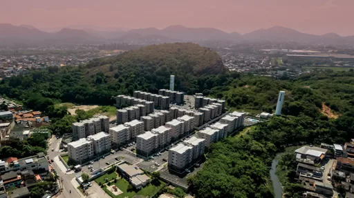 Vista aerea condominio entorno
