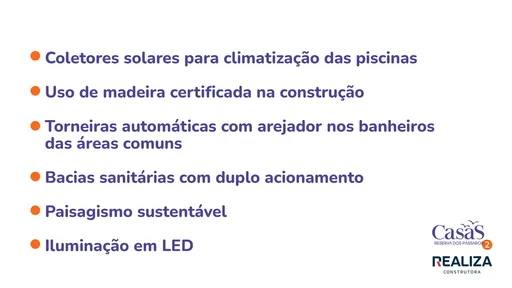 Lista sustentabilidade diferenciais empreendimento