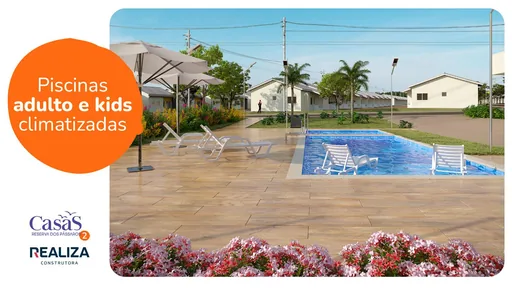 Piscina climatizada adulto kids area lazer