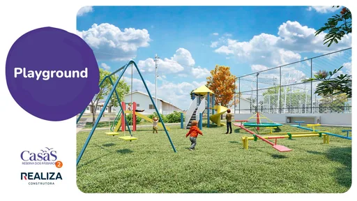 Playground area render amenidade infantil
