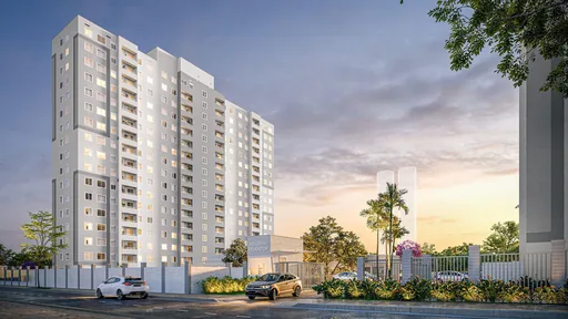 Fachada externa render reserva redentor entardecer