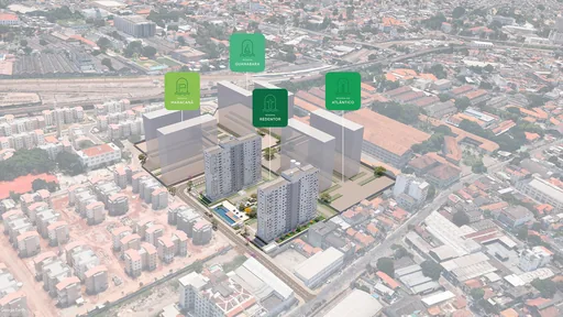 Implantacao aerea empreendimento multiplas torres