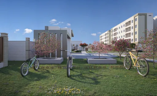 Bicicletario area comum condominio