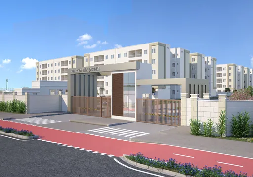 Render fachada entrada condominio reserva vila jardim