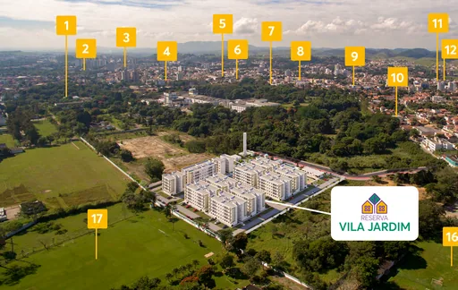 Vista aerea entorno reserva vila jardim