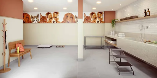 Pet care amenidade banho tosa