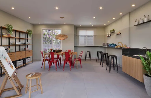 Sala atelie area comum render