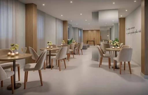 Salao festas lounge render interior