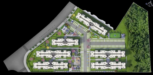 Implantacao condominio torres numeradas