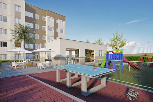 Area lazer pingpong playground render