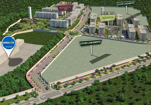 Implantacao geral empreendimento futuro lancamento