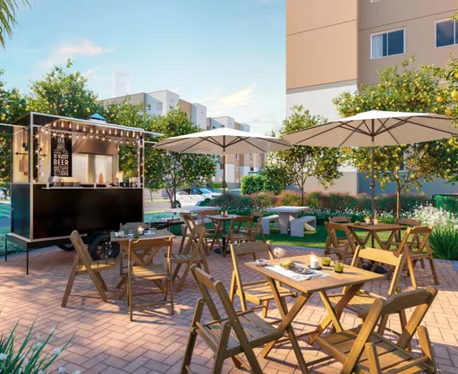 Area convivencia food truck render