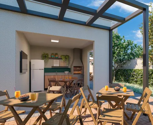 Area gourmet churrasqueira render 2