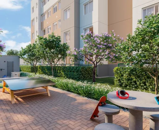 Area lazer pingpong jardim condominio