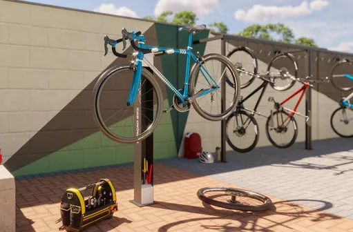 Bicicletario estacao manutencao bike amenidade