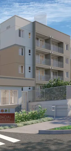 Fachada externa render edificio