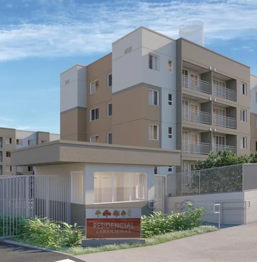 Fachada render residencial laranjeiras