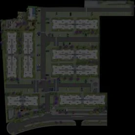 Implantacao condominio vista aerea