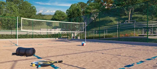Quadra areia beach tennis volei amenidade