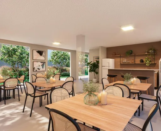 Salao festas churrasqueira render interior