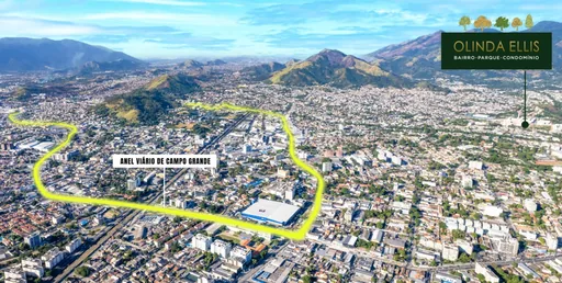 Vista aerea anel viario campo grande localizacao