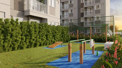 Area fitness externa condominio