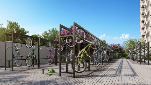 Bicicletario area comum condominio