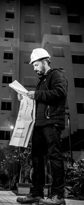 Engenheiro obra edificio construcao