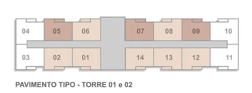Pavimento tipo torre planta unidades