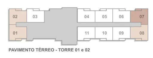 Planta pavimento terreo torre 01 02