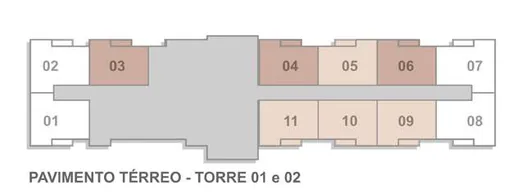 Planta pavimento terreo torres 01 02