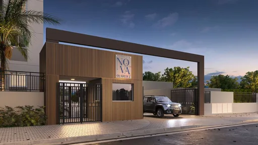 Render portaria entrada condominio